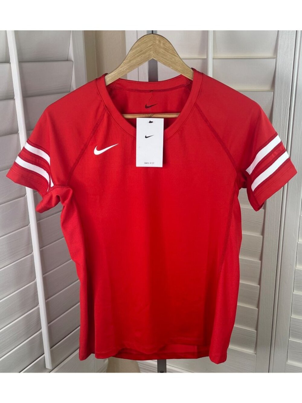 Nike Dri-FIT Red Volleyball Short Sleeve Training Shirt CZ1432-658 - Women’s 2XL